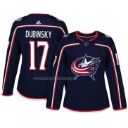 Maglia Hockey Donna Columbus Blue Jackets Brandon Dubinsky Autentico Giocatore Blu