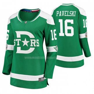 Maglia Hockey Donna Dallas Stars Joe Pavelski Breakaway Giocatore 2020 Winter Classic Verde