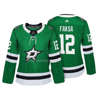 Maglia Hockey Donna Dallas Stars Radek Faksa Autentico Giocatore Verde