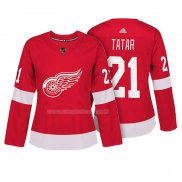 Maglia Hockey Donna Detroit Red Wings Tomas Tatar Autentico Giocatore Rosso