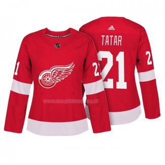 Maglia Hockey Donna Detroit Red Wings Tomas Tatar Autentico Giocatore Rosso