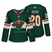 Maglia Hockey Donna Minnesota Wild Ryan Suter Autentico Giocatore Verde