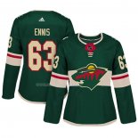 Maglia Hockey Donna Minnesota Wild Tyler Ennis Autentico Giocatore Verde