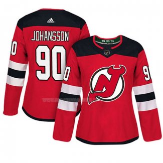 Maglia Hockey Donna New Jersey Devils Marcus Johansson Autentico Giocatore Rosso