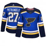 Maglia Hockey Donna St. Louis Blues Alex Pietrangelo Autentico Giocatore Blu