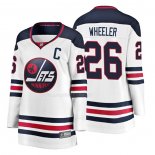 Maglia Hockey Donna Winnipeg Jets Blake Wheeler Heritage Breakaway Bianco