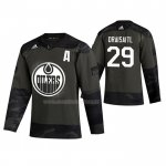 Maglia Hockey Edmonton Oilers Leon Draisaitl 2019 Veterans Day Camuffamento