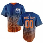 Maglia Hockey Edmonton Oilers Personalizzate Arancione
