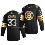 Maglia Hockey Golden Edition Boston Bruins Zdeno Chara Limited Autentico 2020-21 Nero