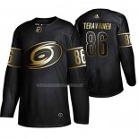Maglia Hockey Golden Edition Carolina Hurricanes Teuvo Teravainen Autentico Nero
