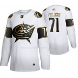 Maglia Hockey Golden Edition Columbus Blue Jackets Nick Foligno Autentico Bianco