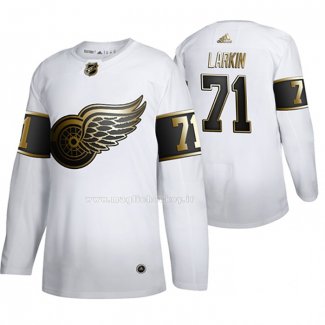 Maglia Hockey Golden Edition Detroit Red Wings Dylan Larkin Autentico Bianco