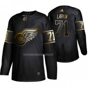 Maglia Hockey Golden Edition Detroit Red Wings Dylan Larkin Autentico Nero