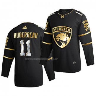 Maglia Hockey Golden Edition Florida Panthers Jonathan Huberdeau Limited Autentico 2020-21 Nero
