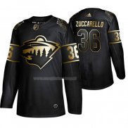 Maglia Hockey Golden Edition Minnesota Wild Mats Zuccarello Autentico Nero