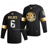 Maglia Hockey Golden Edition New York Islanders Ryan Pulock Limited Autentico 2020-21 Nero