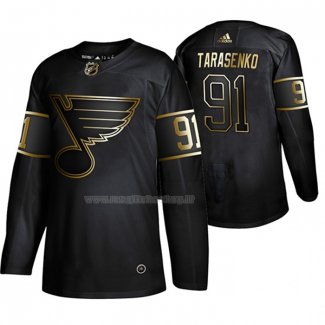Maglia Hockey Golden Edition St. Louis Blues Bob Gassoff Retired Giocatore Autentico Nero