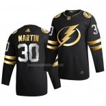 Maglia Hockey Golden Edition Tampa Bay Lightning Spencer Martin Limited Autentico 2020-21 Nero