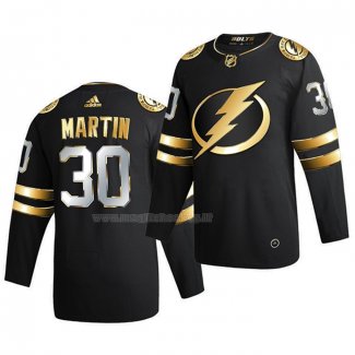 Maglia Hockey Golden Edition Tampa Bay Lightning Spencer Martin Limited Autentico 2020-21 Nero
