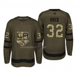 Maglia Hockey Los Angeles Kings Jonathan Quick 2018 Salute To Service Verde Militare