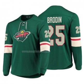 Maglia Hockey Minnesota Wild Jonas Brodin Platinum Verde