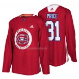 Maglia Hockey Montreal Canadiens Carey Price New Season Practice Rosso