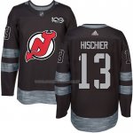 Maglia Hockey New Jersey Devils Hischer Nero