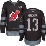 Maglia Hockey New Jersey Devils Hischer Nero
