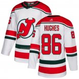 Maglia Hockey New Jersey Devils Jack Hughes Alternato Autentico Bianco