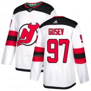 Maglia Hockey New Jersey Devils Nikita Gusev Road Autentico Bianco