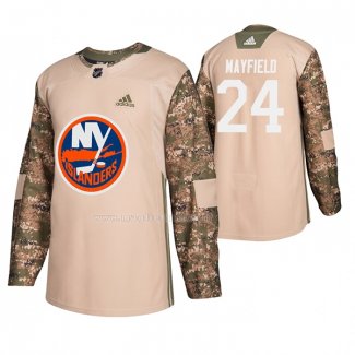 Maglia Hockey New York Islanders Scott Mayfield Veterans Day Camuffamento