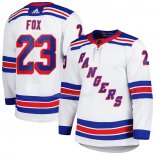 Maglia Hockey New York Rangers Adam Fox Away Autentico Bianco
