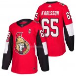 Maglia Hockey Ottawa Senators Erik Karlsson Autentico Home 2018 Rosso