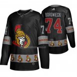 Maglia Hockey Ottawa Senators Mark Borowiecki Breakaway Nero