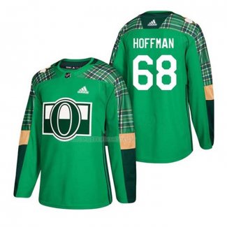 Maglia Hockey Ottawa Senators Mike Hoffman 2018 Dia de San Patricio Verde