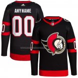 Maglia Hockey Ottawa Senators Personalizzate Home Autentico Pro Nero