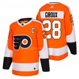 Maglia Hockey Philadelphia Flyers Claude Giroux Autentico Home Captain 2018 Arancione