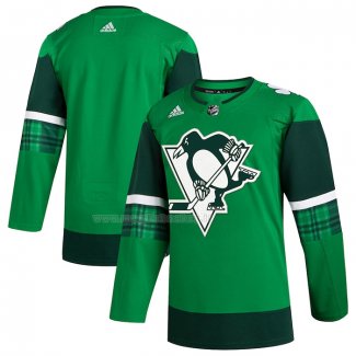 Maglia Hockey Pittsburgh Penguins 2023 St. Patrick's Day Autentico Verde