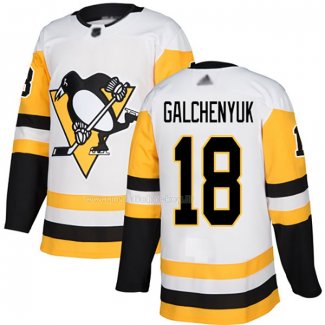 Maglia Hockey Pittsburgh Penguins Alex Galchenyuk Road Autentico Bianco