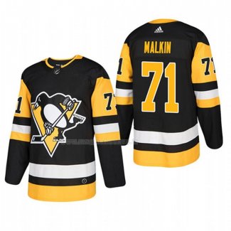 Maglia Hockey Pittsburgh Penguins Evgeni Malkin Home Autentico Giocatore Nero