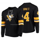 Maglia Hockey Pittsburgh Penguins Justin Schultz Platinum Nero