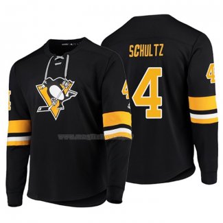 Maglia Hockey Pittsburgh Penguins Justin Schultz Platinum Nero
