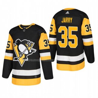 Maglia Hockey Pittsburgh Penguins Tristan Jarry Home Autentico Giocatore Nero