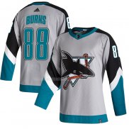 Maglia Hockey San Jose Sharks Brent Burns Reverse Throwback Autentico 2020-21 Gris