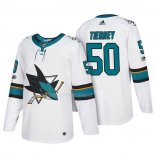 Maglia Hockey San Jose Sharks Chris Tierney 2018 Bianco