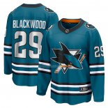 Maglia Hockey San Jose Sharks Mackenzie Blackwood Home Breakaway Verde