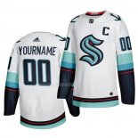 Maglia Hockey Seattle Kraken Personalizzate Primary Autentico Bianco