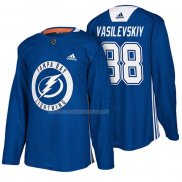 Maglia Hockey Tampa Bay Lightning Andrei Vasilevskiy New Season Practice Blu