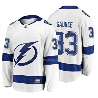 Maglia Hockey Tampa Bay Lightning Cameron Gaunce 2019 Away Breakaway Bianco
