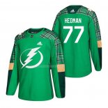 Maglia Hockey Tampa Bay Lightning Victor Hedman 2018 Dia de San Patricio Verde